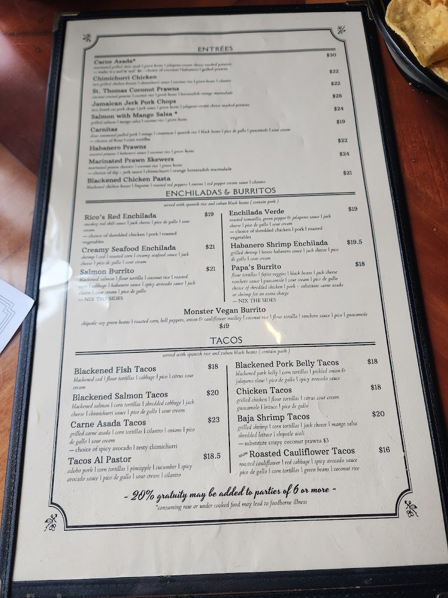 Azul Restaurant Menu - Image 6